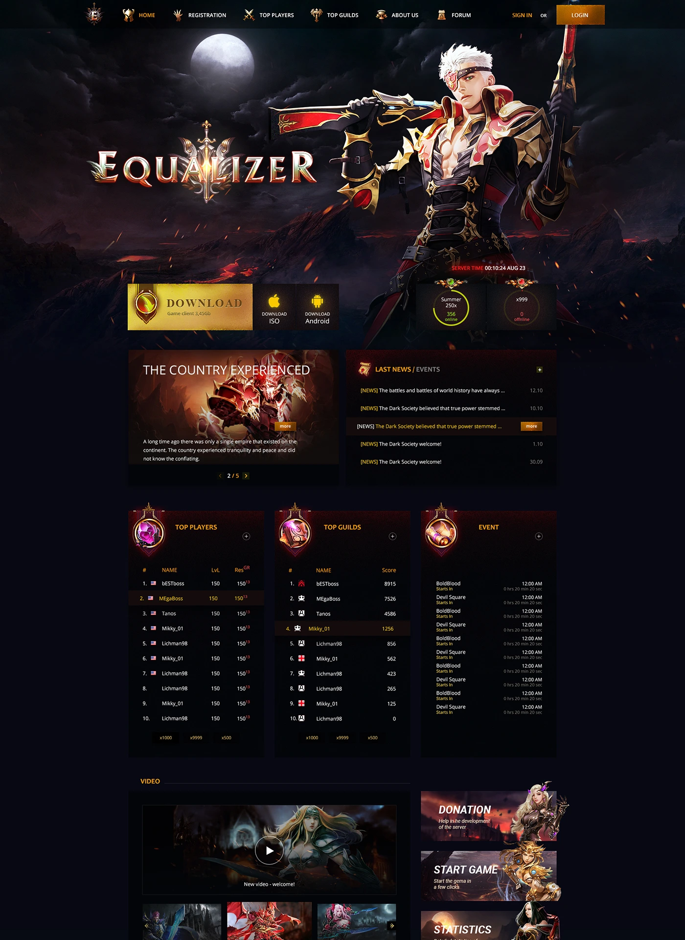 equalizer mu online template html image 1