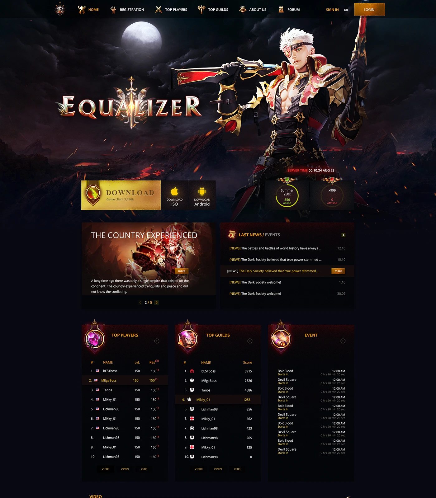 equalizer mu online template html image 2