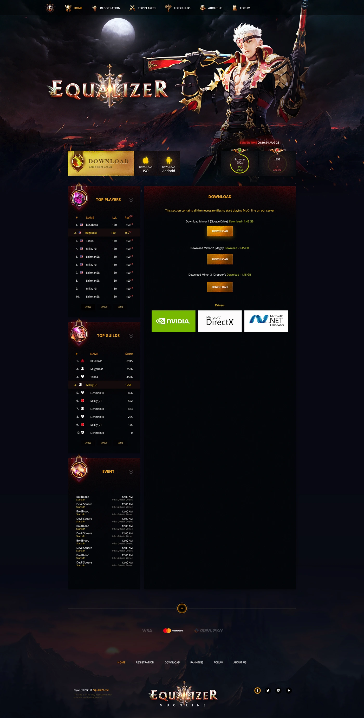 equalizer mu online template html image 4