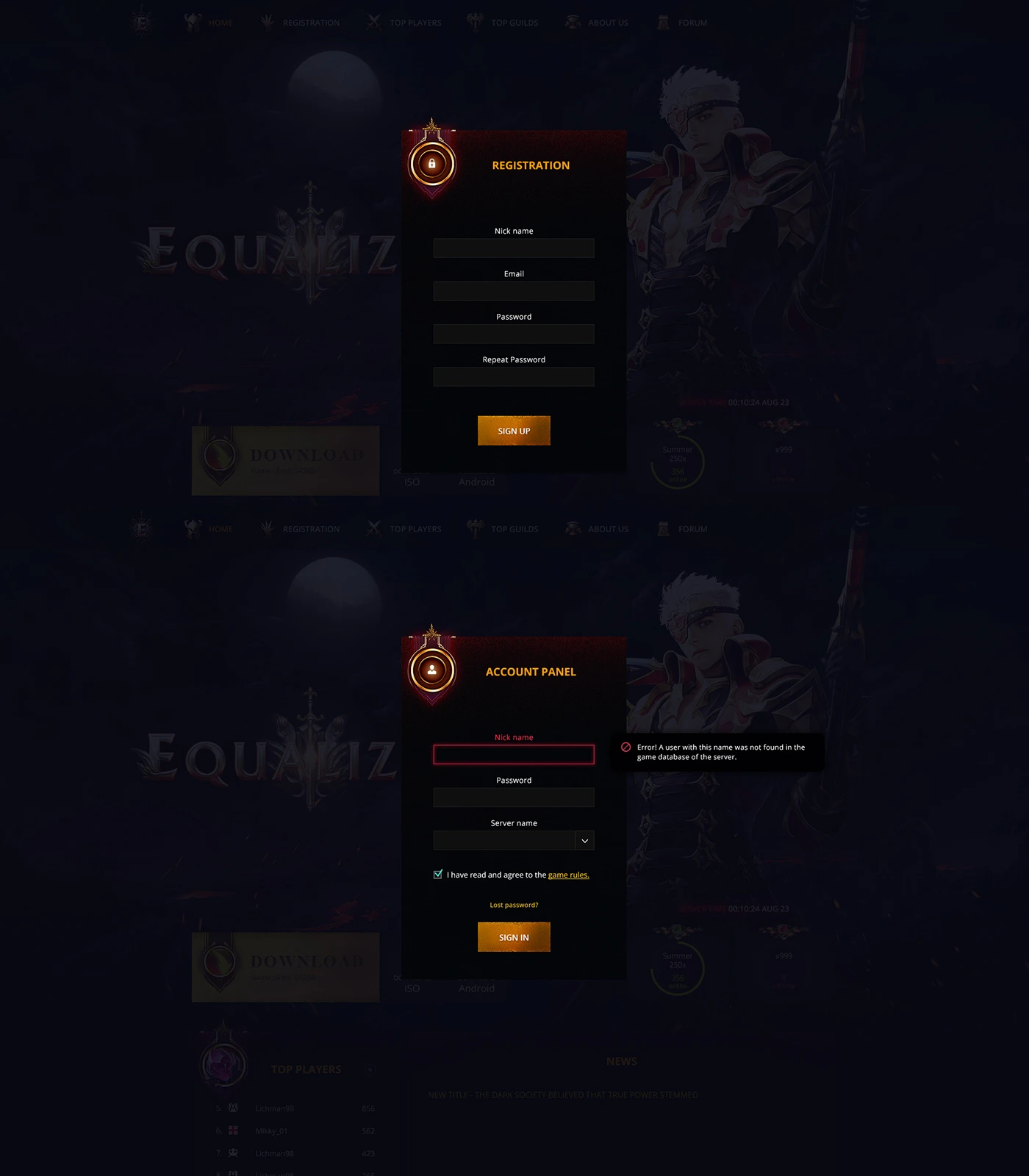 equalizer mu online template html image 5