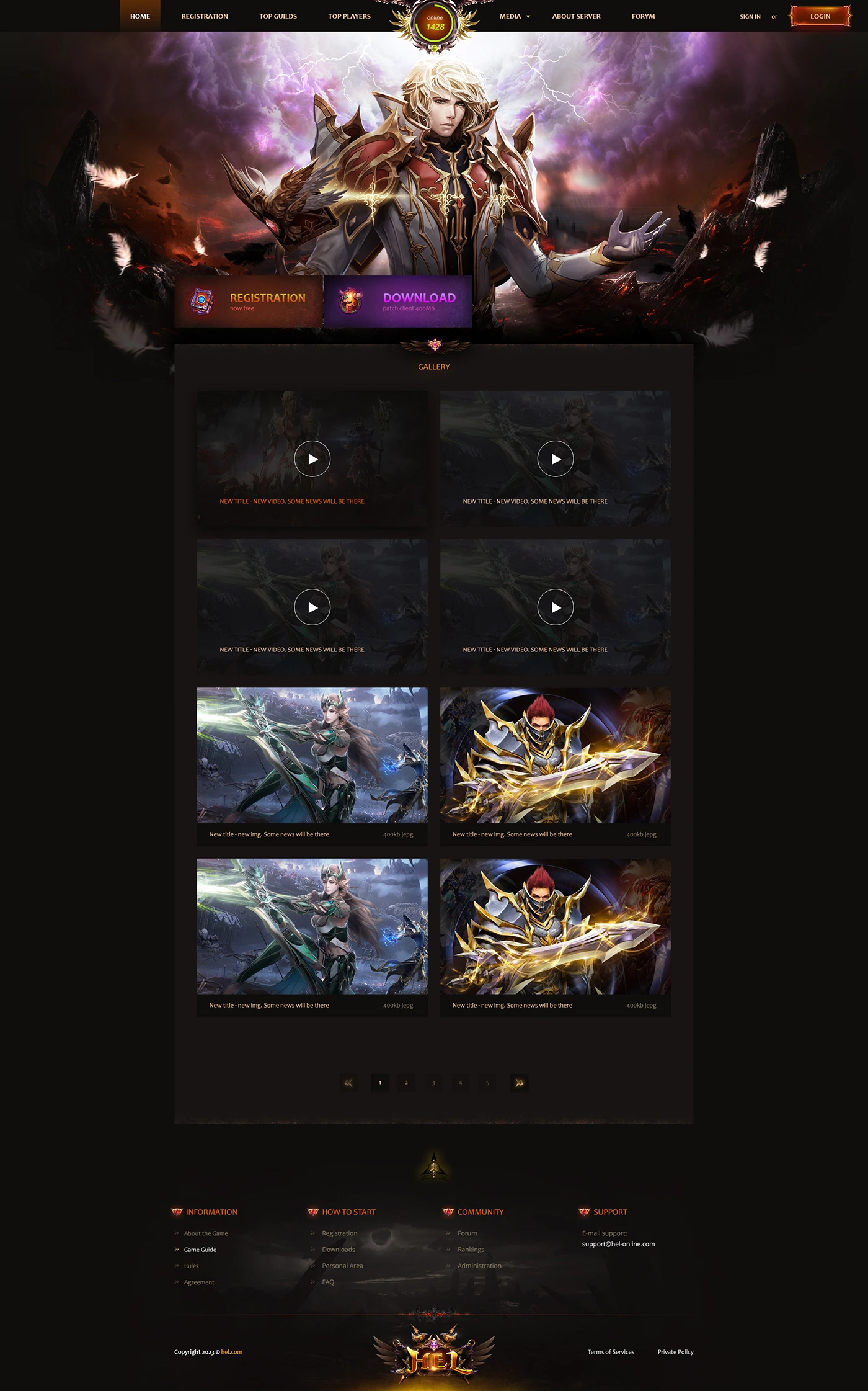hel mu online template html image 3