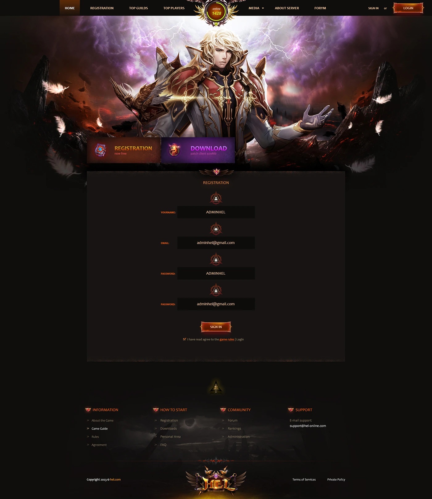 hel mu online template html image 5