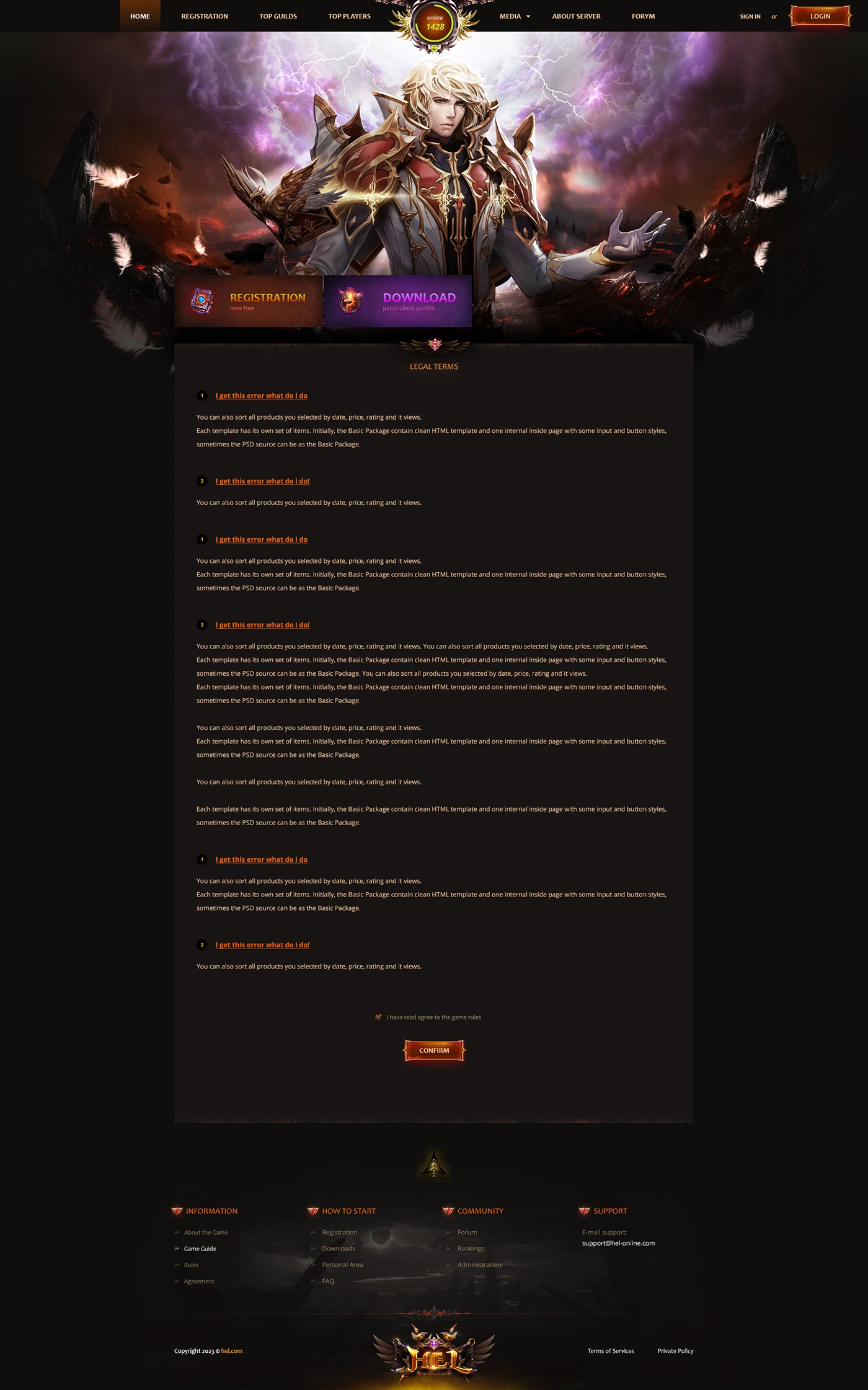 hel mu online template html image 9