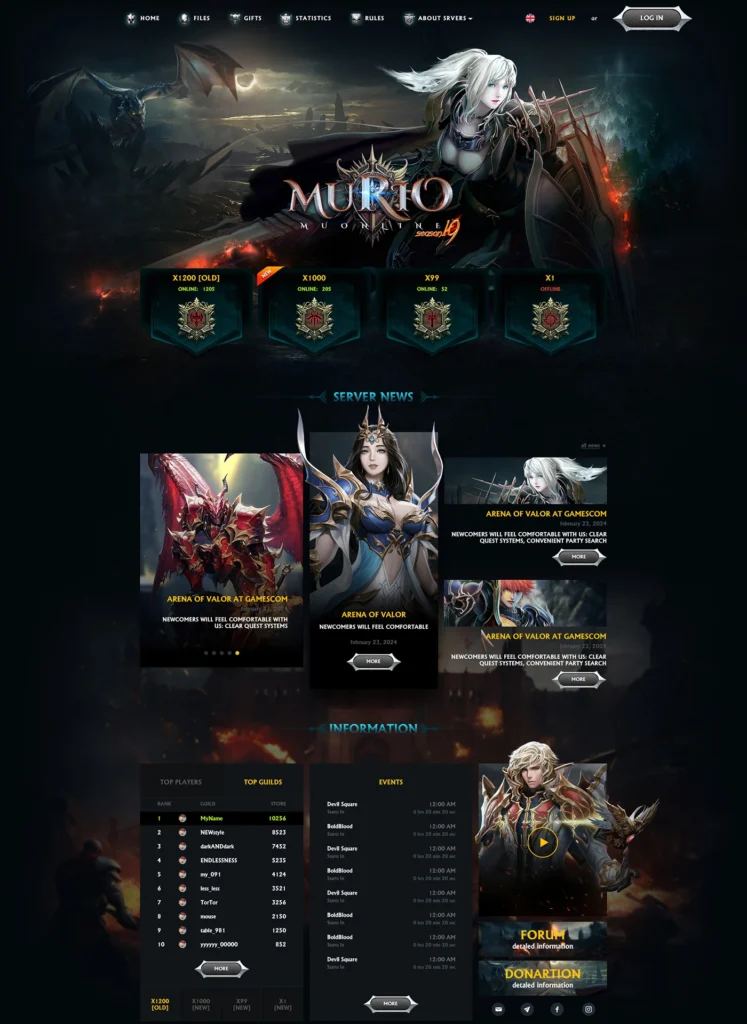 murio mu online template html image 12