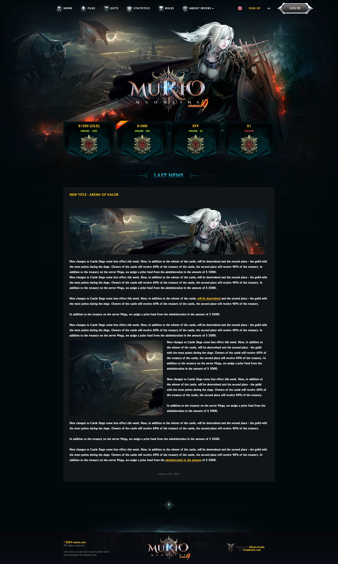 murio mu online template html image 3