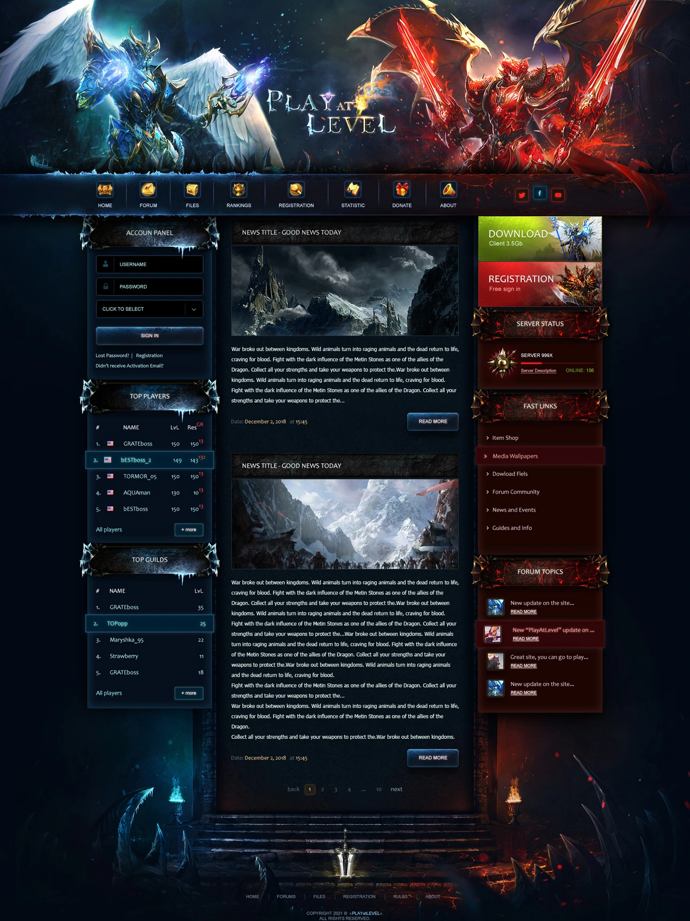playatlevel mu online template html image 1