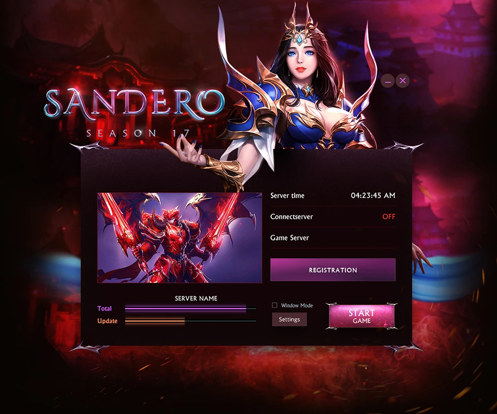 sandero mu online template html 5
