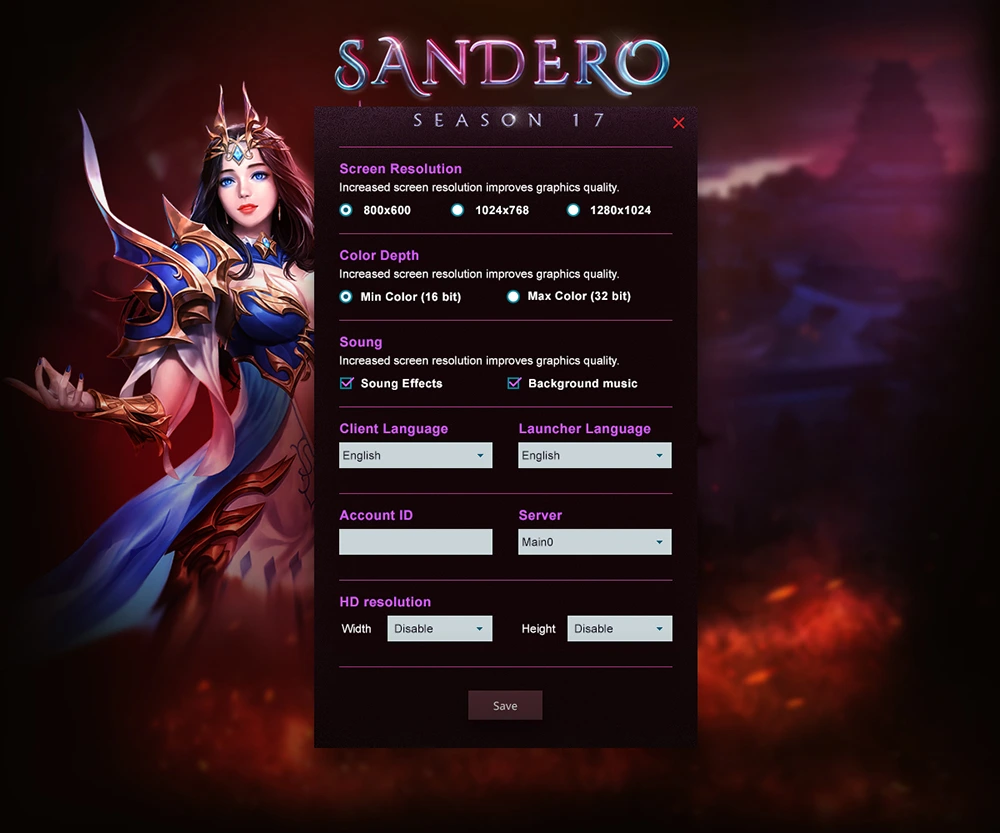 sandero mu online template html image 6
