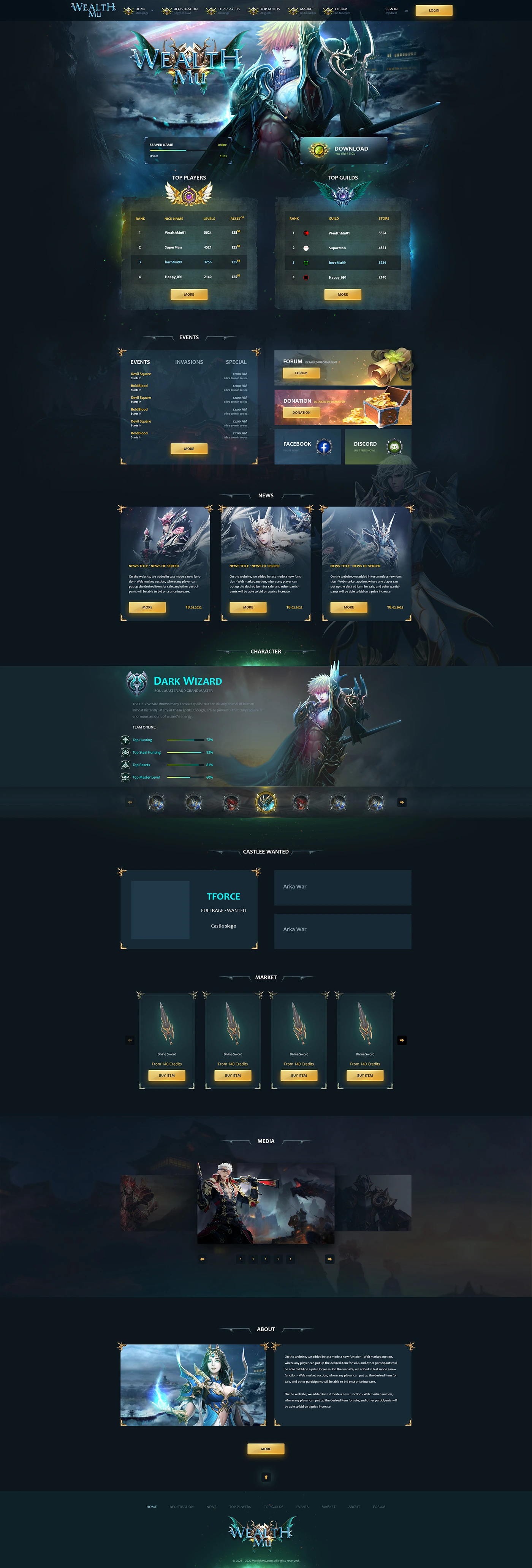 wealthmu mu online template html image 1