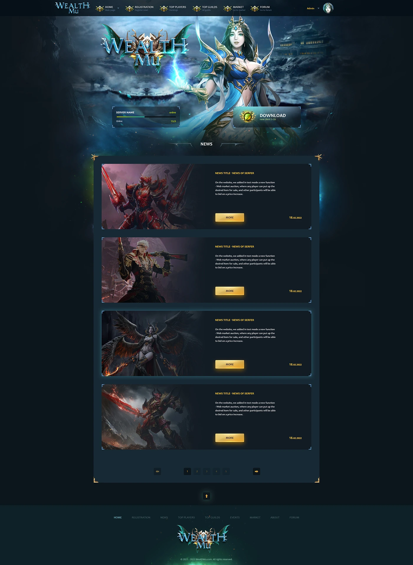 wealthmu mu online template html image 16