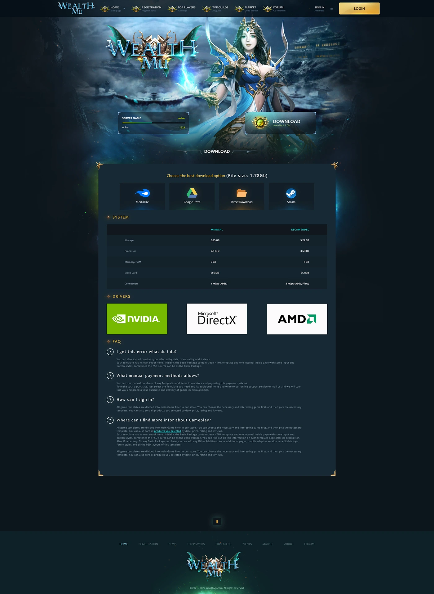 wealthmu mu online template html image 2