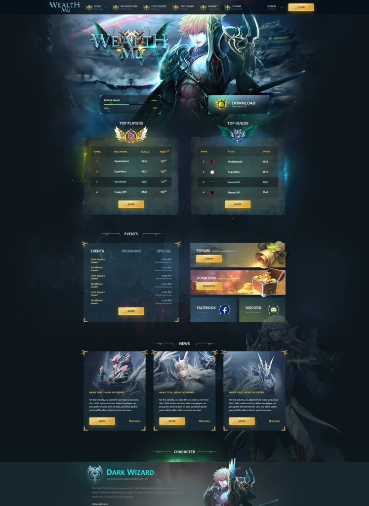 wealthmu mu online template html image 21