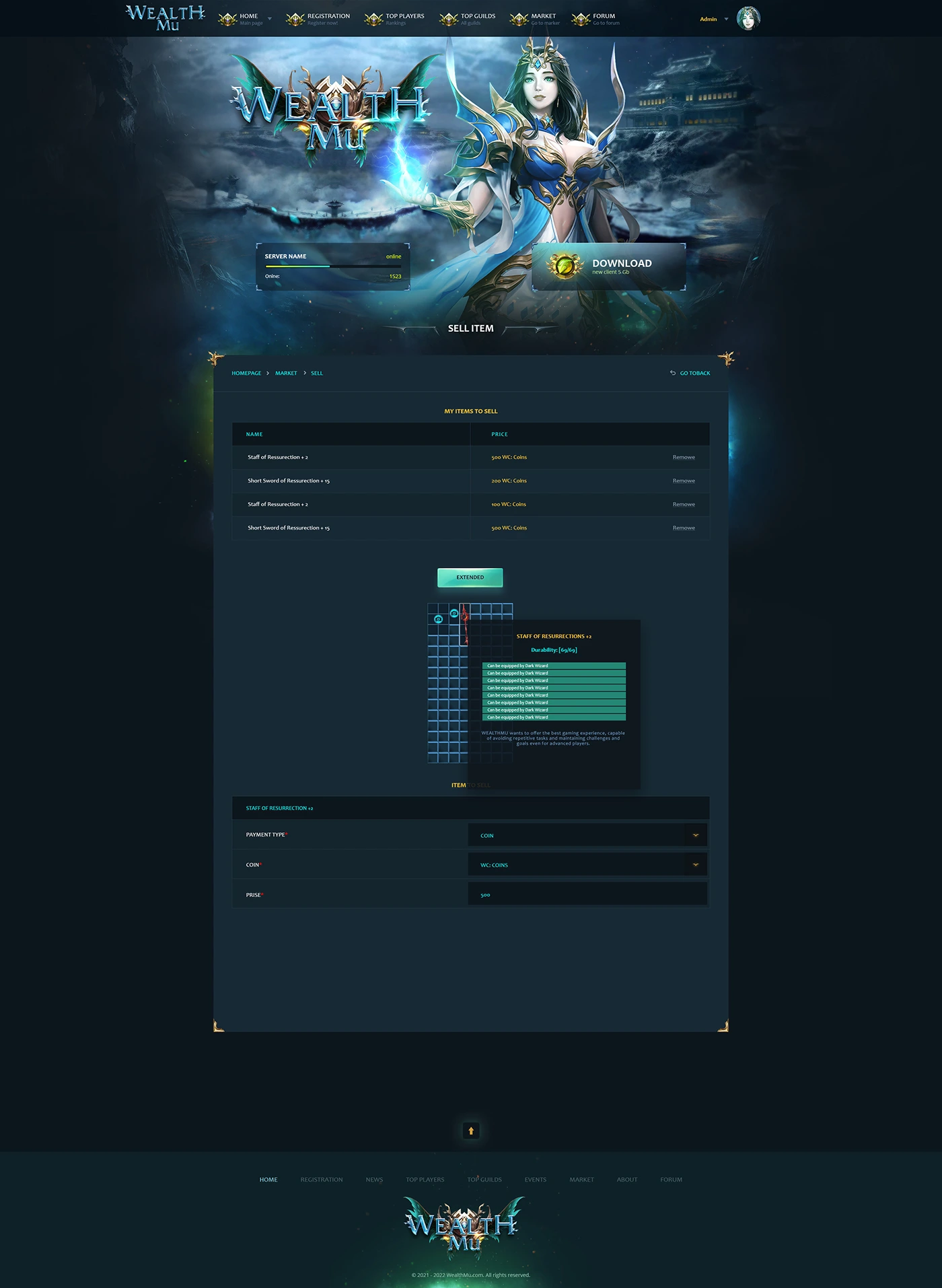 wealthmu mu online template html image 5
