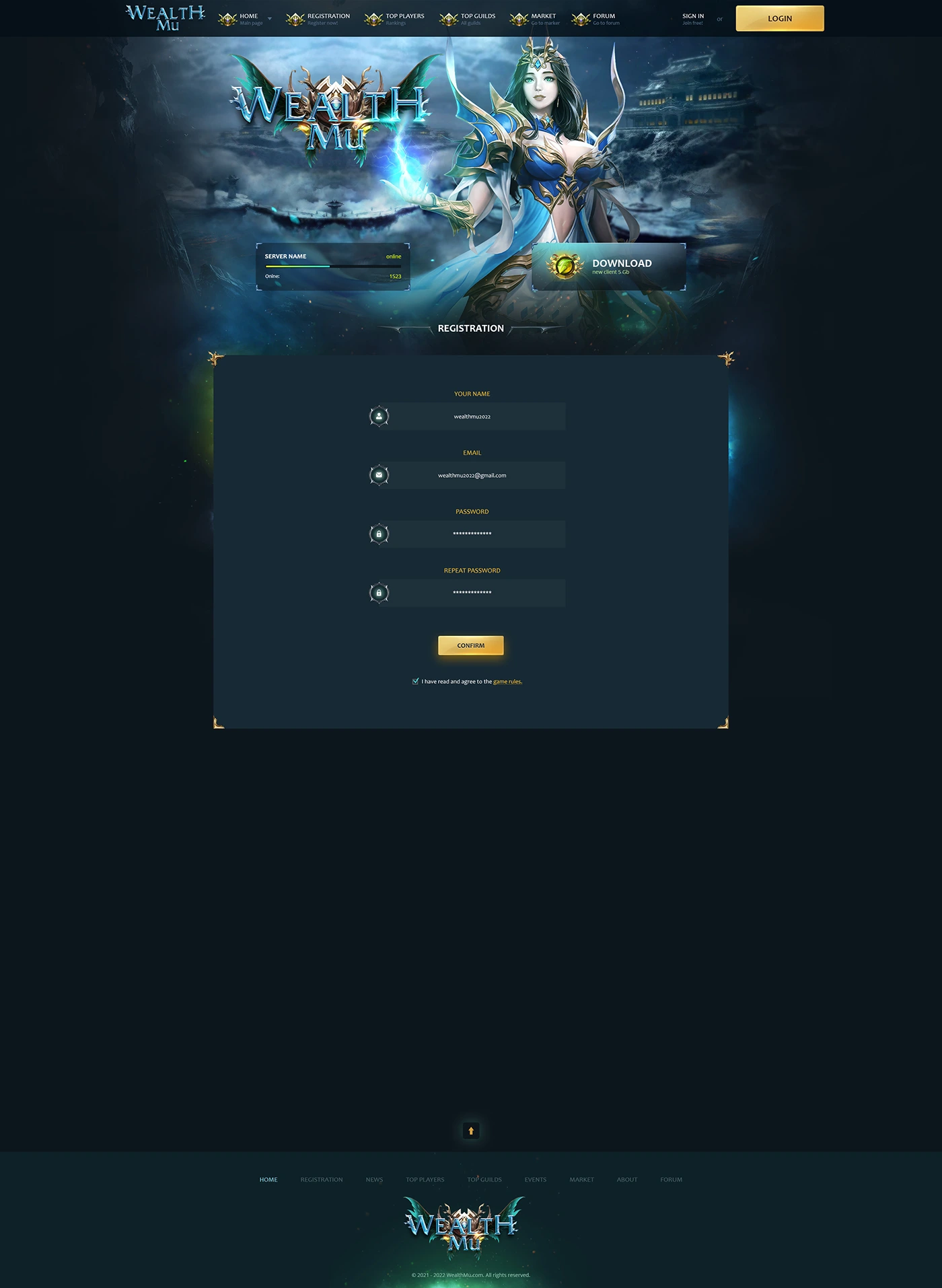 wealthmu mu online template html image 6