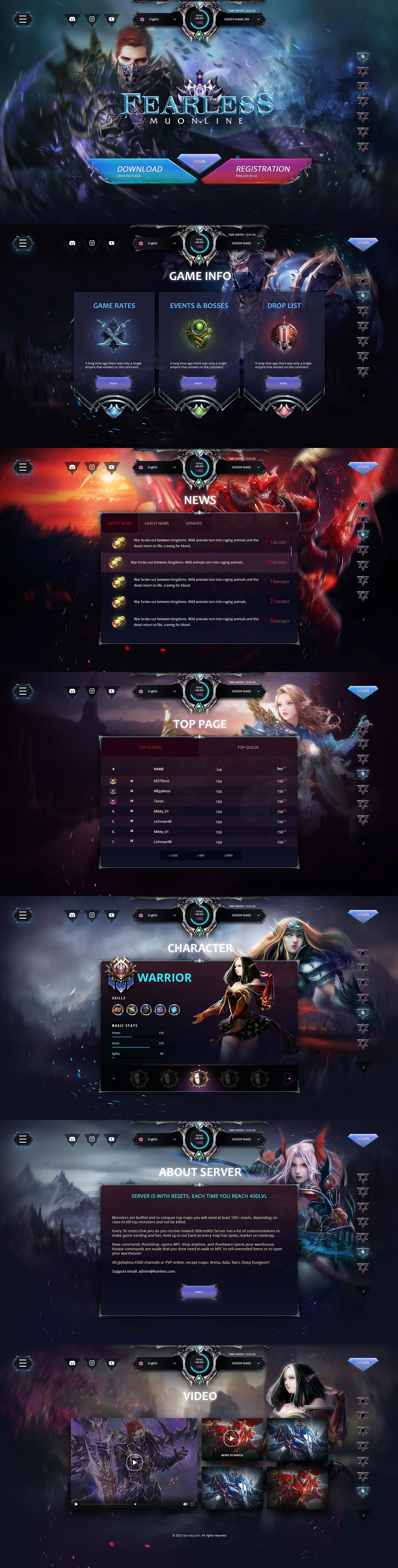 fearless mu online template html 2