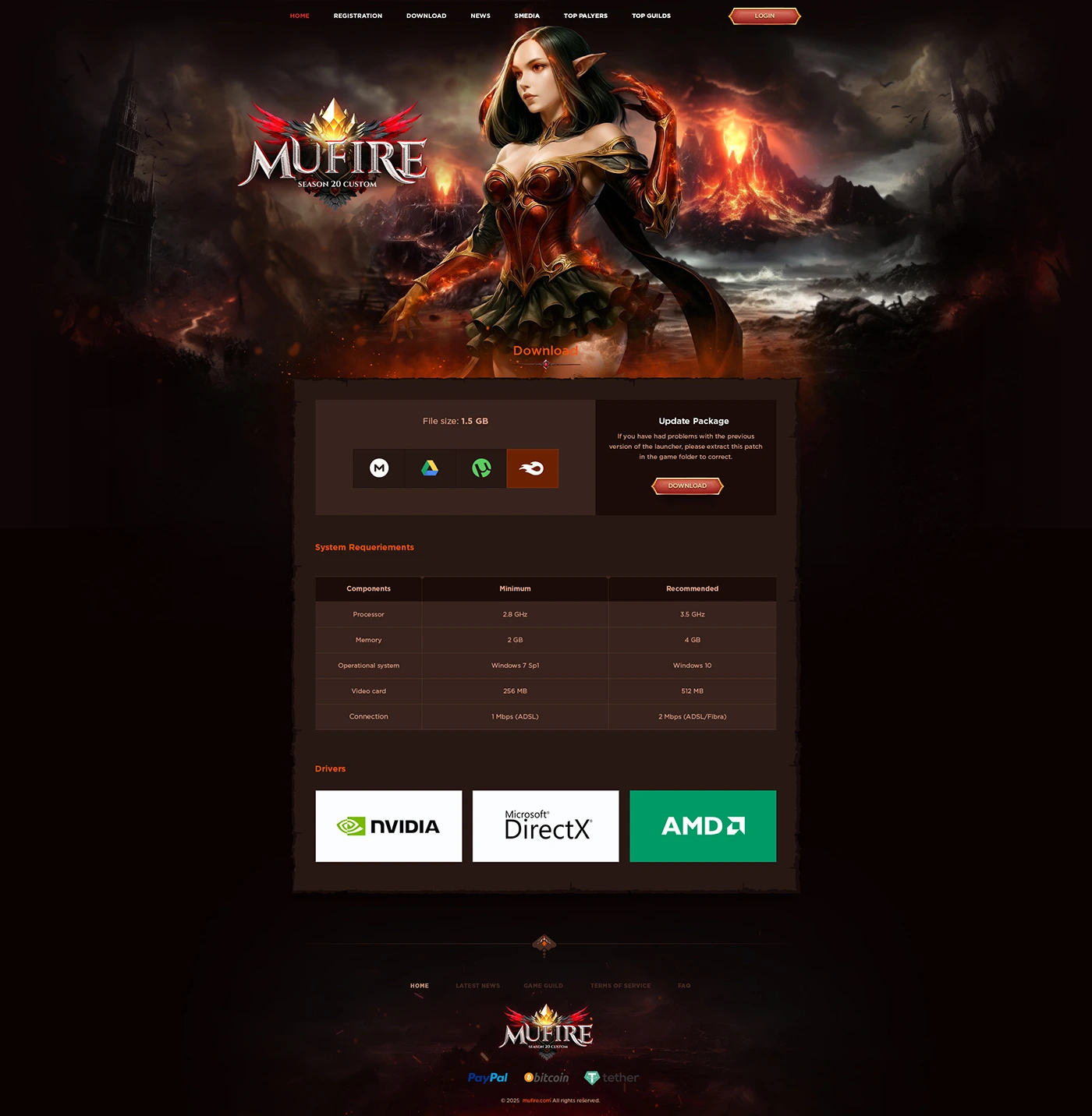 mufire mu online template html 3